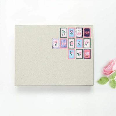 Mini Sticker La vie en Rose, Briefmarken MIX, 120 Stk