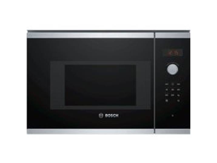 Micro-onde encastrable 38 cm - Bosch Serie 4 - BFL523MS0 - Inox - H 38 2 x P 59 4 x P 31 7 cm - 800 W - display rouge