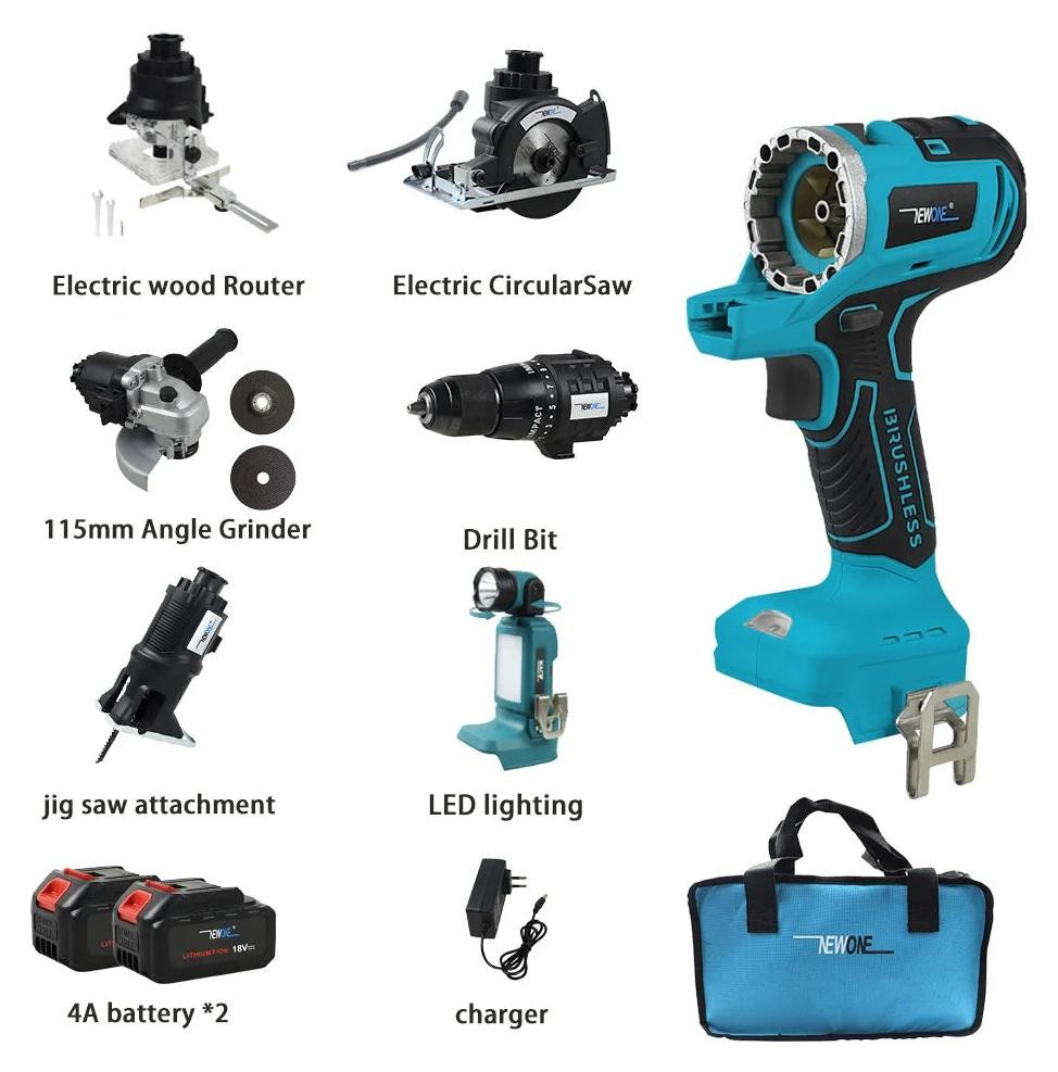 Selius Accuboormachine, Klopboormachine en Slijpmachine