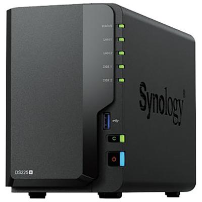 SYNOLOGY NAS-Server "DS225+ 2 Bay NAS", schwarz, B:4cm H:16,5cm T:23,22cm, NAS-Server, NAS-Server