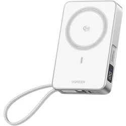 Ugreen Magnetic Power Bank (10000 mAh, 25 W), Powerbank, Weiss