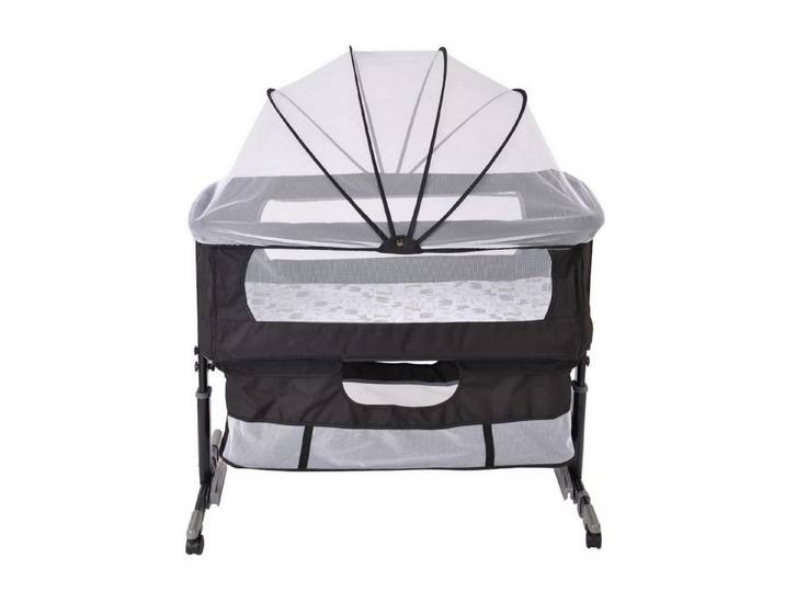 LuxusKollektion Kinderbett Baby Beistellbett mit Korb