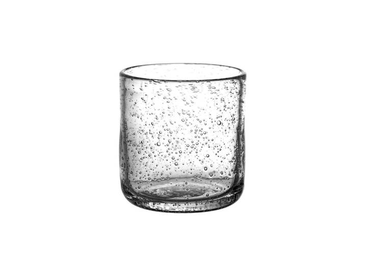 Verre en verre transparent, soufflé à la bouche, uni, verre à eau