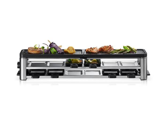 WMF 0415510011 Lono Long Raclette für 6 Personen Schwarz