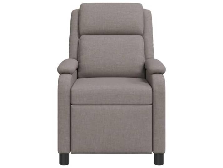 Sessel Recliner Dunkelgrau Stoff mit Einstellwinkel 115-160 Grad Metall und Ingenieurholz, Schaumstoff und Faser, 100% Polyester, leicht zu reinigen, moderner Stil