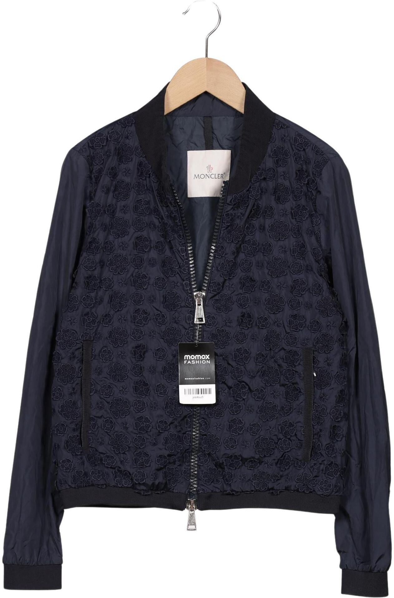 Moncler Damen Jacke, Marineblau, Gr. S, Synthetik / Baumwolle - Second Hand