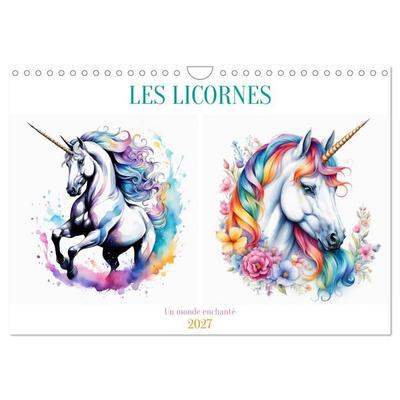 Les licornes (Calendrier mural 2027 DIN A4 vertical), CALVENDO calendrier mensuel