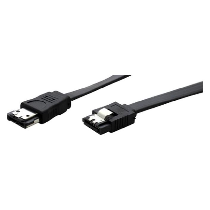 Tecline eSATA 300 High Quality Kabel, 7pol eSATA Stecker an 7pol eSATA Stecker, 0,5 m Hochwertiges, abgeschi (50 cm) (39901100)