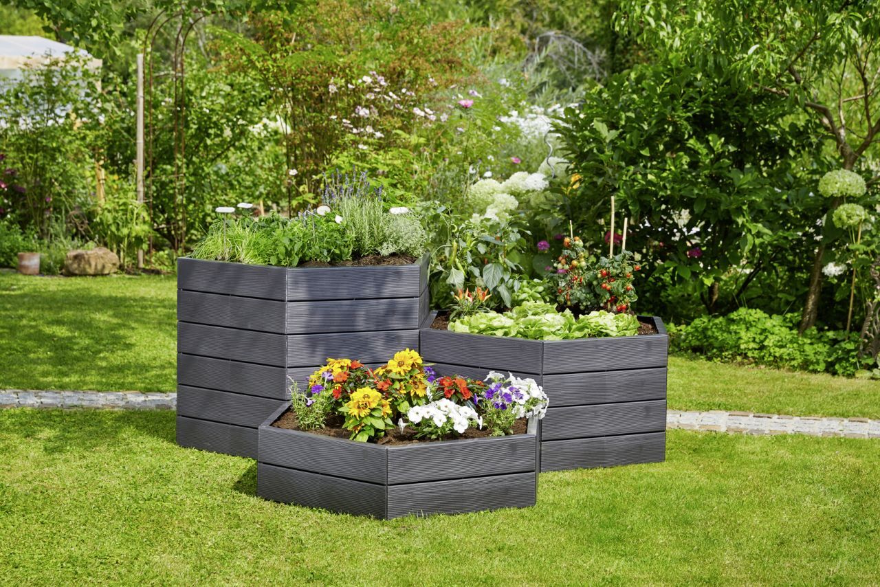 Garantia Hochbeet Ergo Vario 1, wood, Flora Wassersystem