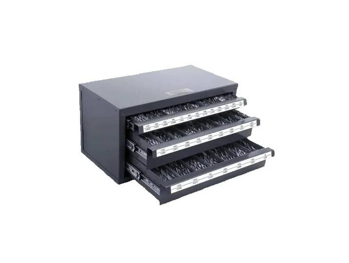 SucceBuy distributeur de perceuse en acier organisateur armoire de rangement distributeur de foret armoire trois tiroirs foret organisateur armoire
