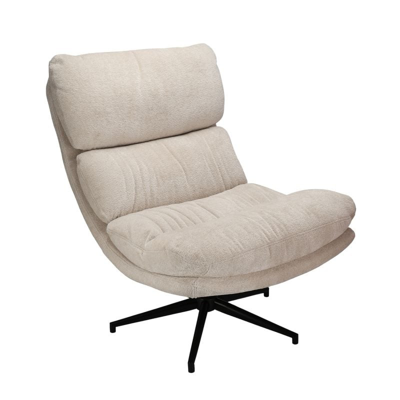 Draaifauteuil Lenny Linen van Budget Home Store