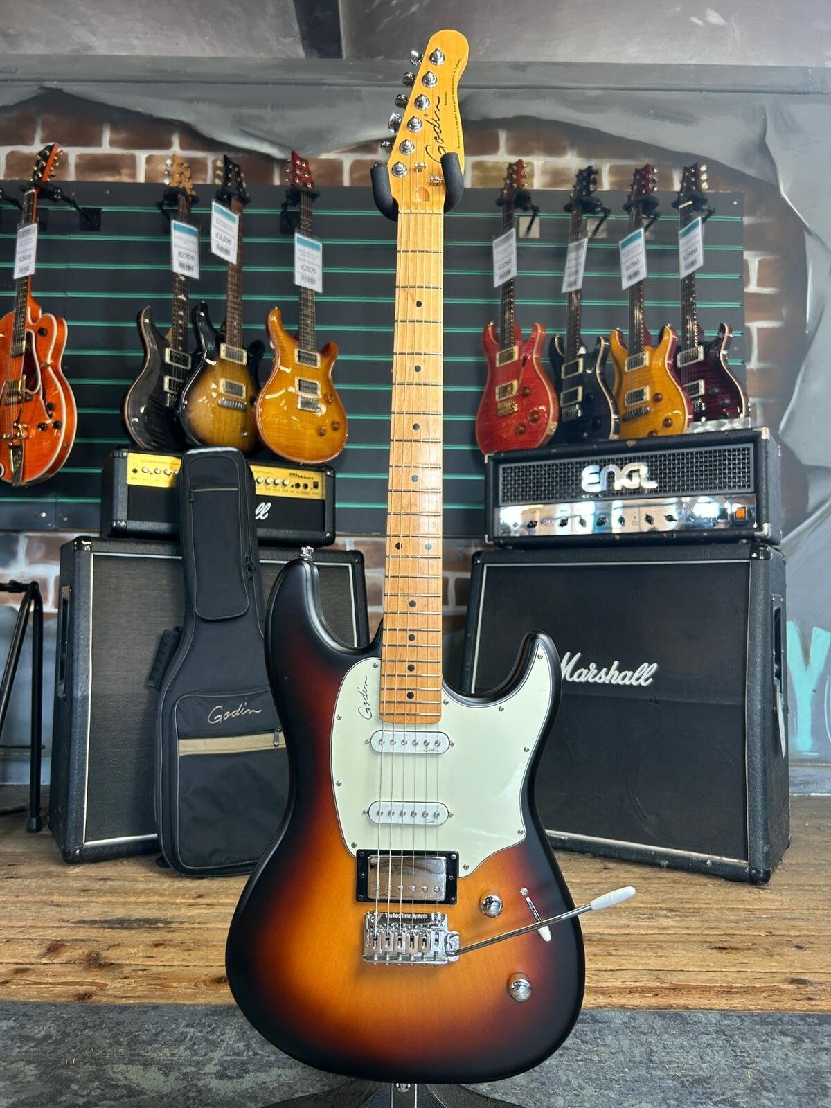 Godin Session Vintage Burst Semi-Gloss 2017 Electric Guitar   Vintage Burst - Refurbished