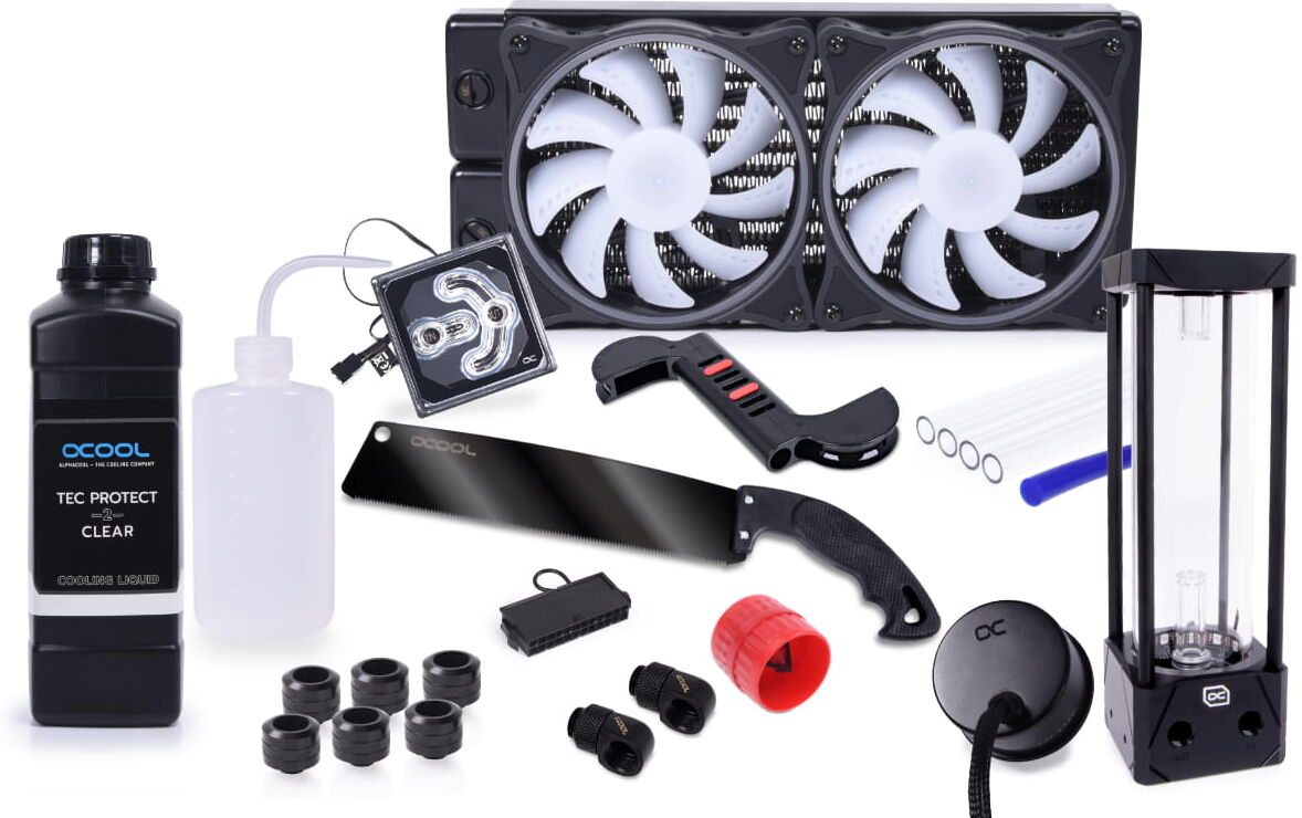 Alphacool Core Hurrican 240mm XT45 HardTube Wasserk&uuml;hlungs Set