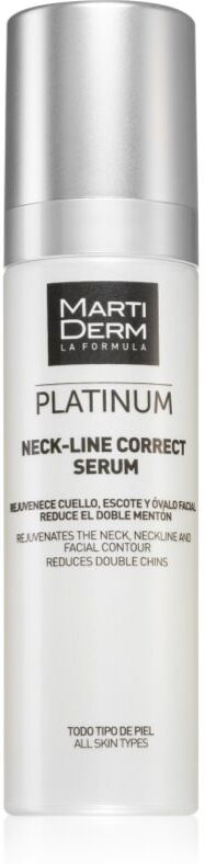 MartiDerm Platinum Neck-Line Correct Serum sérum intense effet lifting pour raffermir le cou et le menton 50 ml