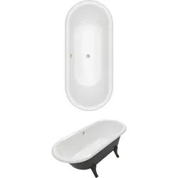 Villeroy & Boch Badewanne Hommage 1771x771x617mm Freistehend Colour On Demand Stone White BQ180HOM7WBCVRW