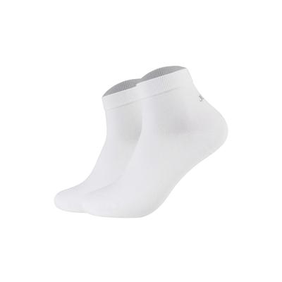 Kurzsocken JOOP "Socken Unisex premium essential organic cotton Quarter 2p 2er Pack", Herren, Gr. 43-46, weiß, Obermaterial: 62% Baumwolle CO(Bio). 36% Polyamid PA. 2% Elasthan EL., Socken