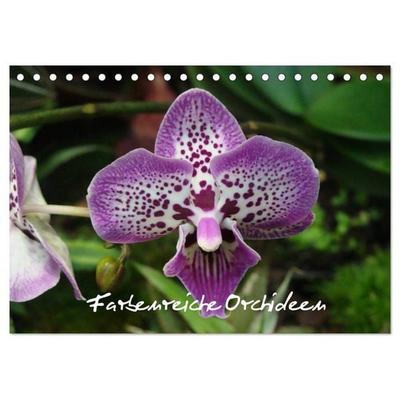 Farbenreiche Orchideen (Tischkalender 2026 DIN A5 quer), CALVENDO Monatskalender