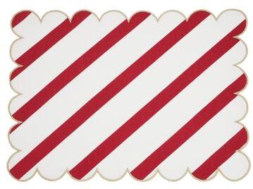 Saro Lifestyle "Eco Scallop Border Placemat (Set of 4) - 14""x20"""