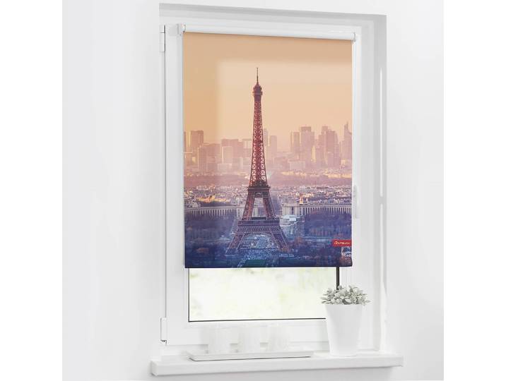 Store enrouleur Tour Eiffel 90 x 150cm Orange