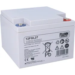 FIAMM 12FGL27 Longlife AGM Bleiakku 12V 27Ah M5-Innengewinde