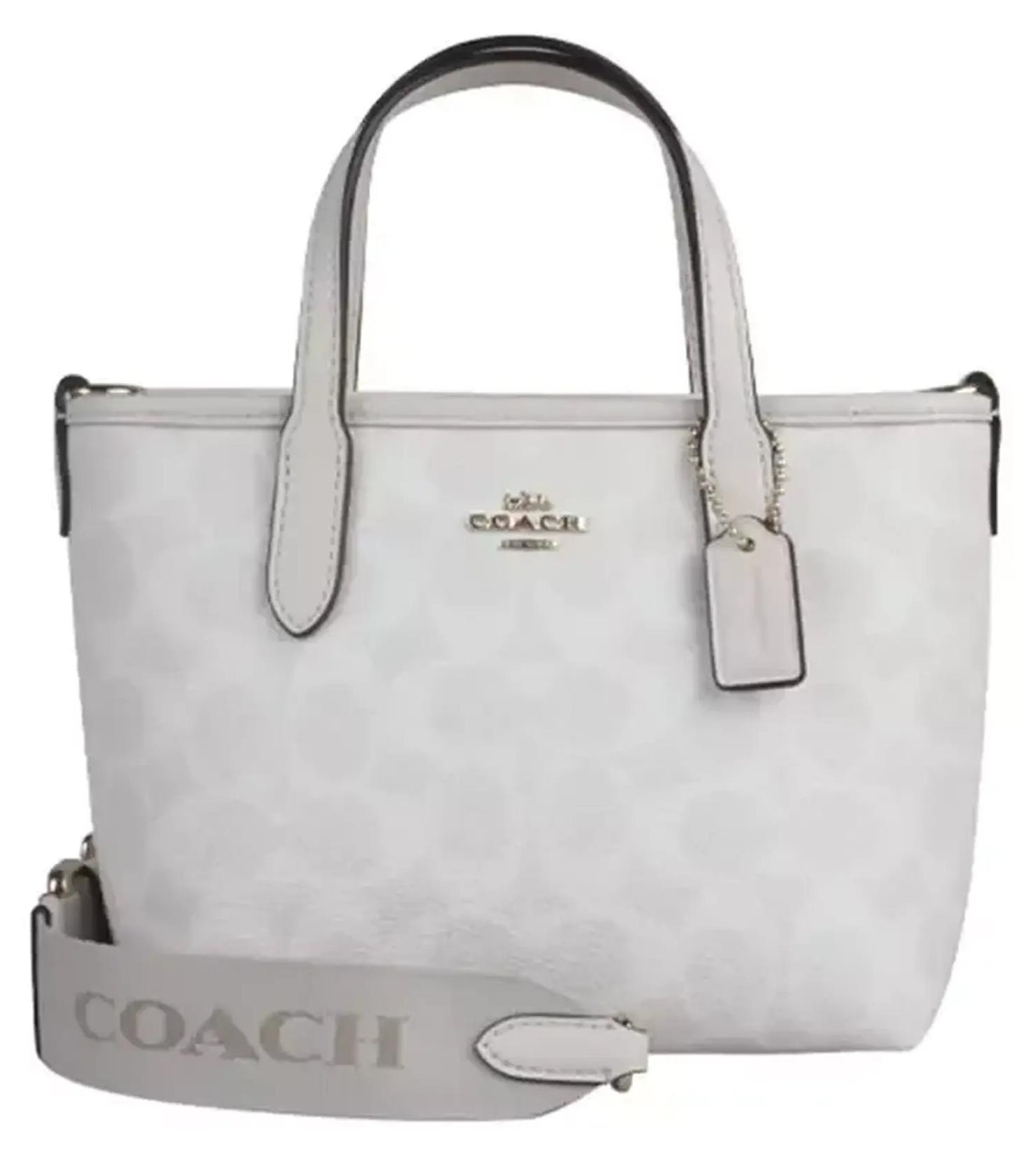 Damenhandtasche Coach City Mini Tote, Signature Canvas, Grau