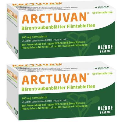 Arctuvan Bärentrauben Filmtabletten 2x 2x60 St