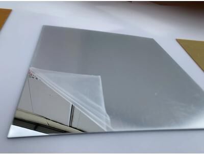 Uplift Picks Gold Acrylic Mirror Sheets 5 Piece Square Decorative Mirror Panels silver 14.85cm X 21cm
