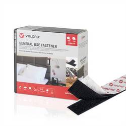 VELCRO® General Use Fastener 25m Hakenband 25m Flauschband, Haken & Flausch 50mm schwarz VEL-PS20004