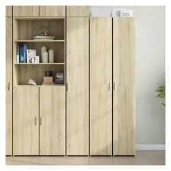 vidaXL, Kommode + Sideboard, Qukonica (mit 6 Regalböden) (42.50 x 30 x 185 cm)