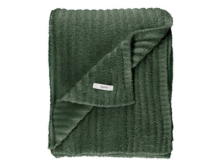Plaid Cuddle 130 x 170 x 1cm Vert/Vert foncé Polyester