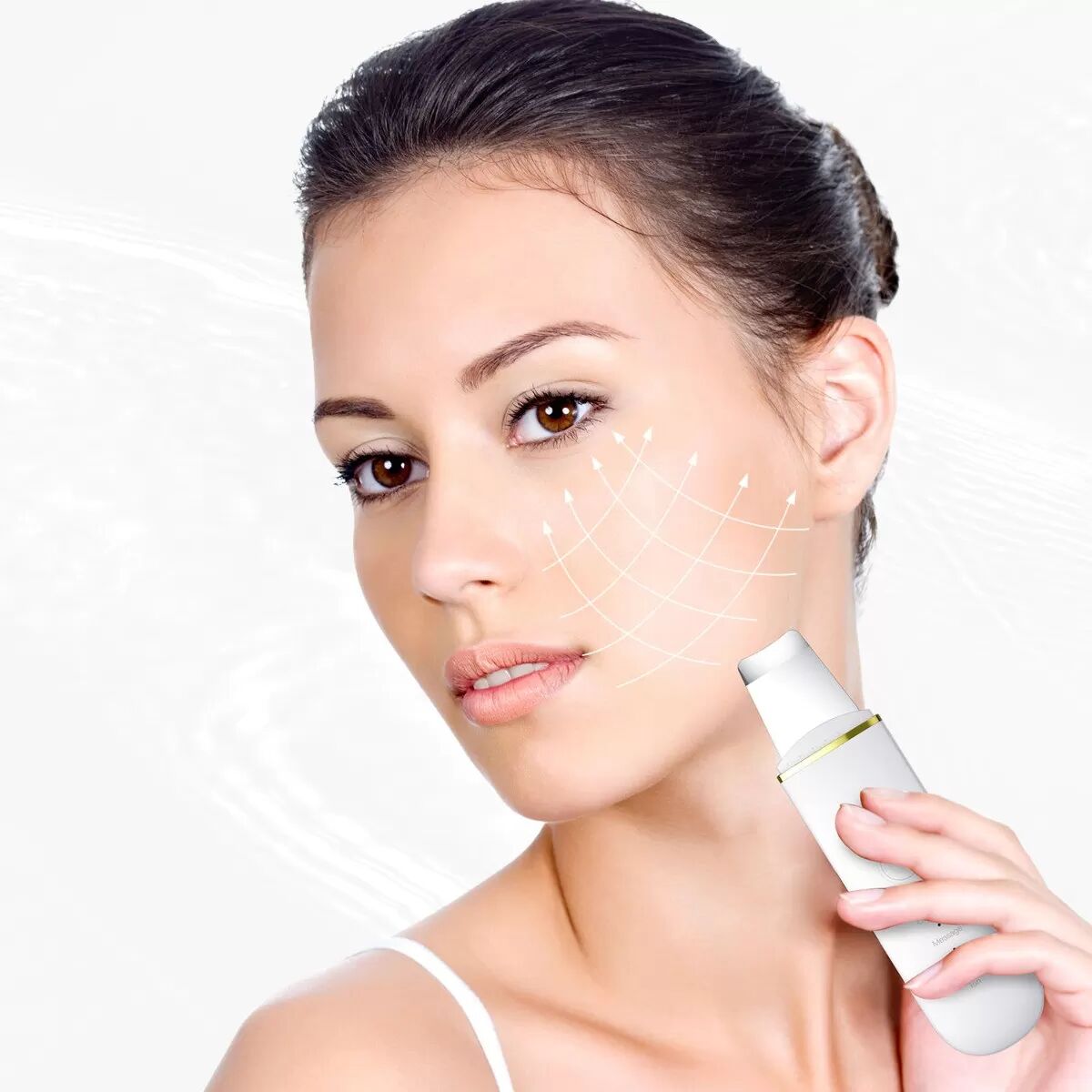 INF Ultraschall-Hautwäscher: Kompatibel mit Blackhead Remover, Porenreiniger und EMS-Gesichtsliftgerät Rosa
