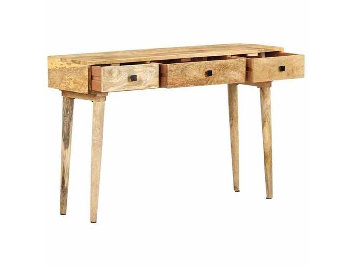 En solde  Table console moderne - UU - Petite Table de Présentation - 115x35x76 cm Bois de manguier massif L6057
