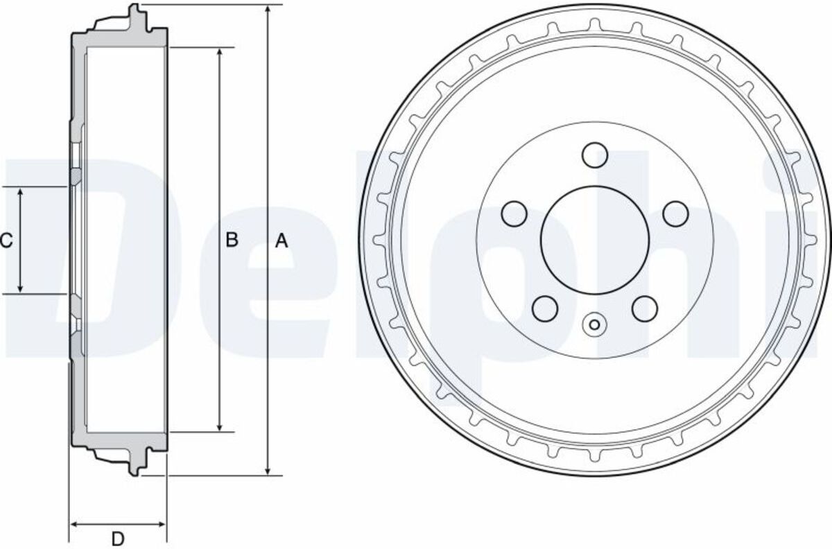 Delphi Tamburo freno BF564
