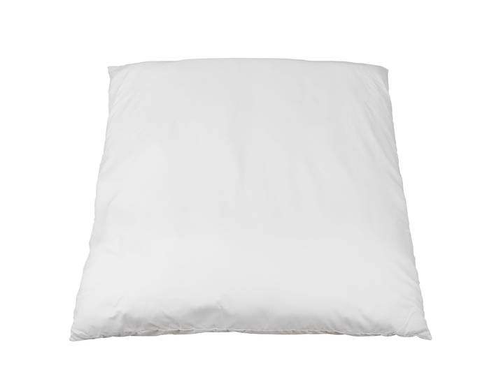 Oreiller MF50 Blanc 80 x 10 x 80cm Revêtement en microfibre fine, garnissage en fibre climatique