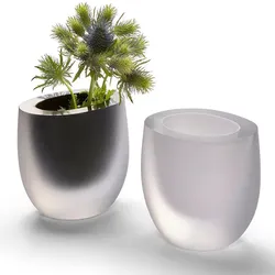 Philippi Design Vase OPAK - Weiß - 13 cm
