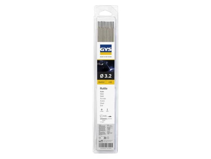GYS - ELECTRODES Rutiles Acier E6013 Ø 3\, 2 - Blister de 50 - CONSOMMABLE Soudure/MMA - Toutes positions - A L'electrodes - Amorcage Des 40V