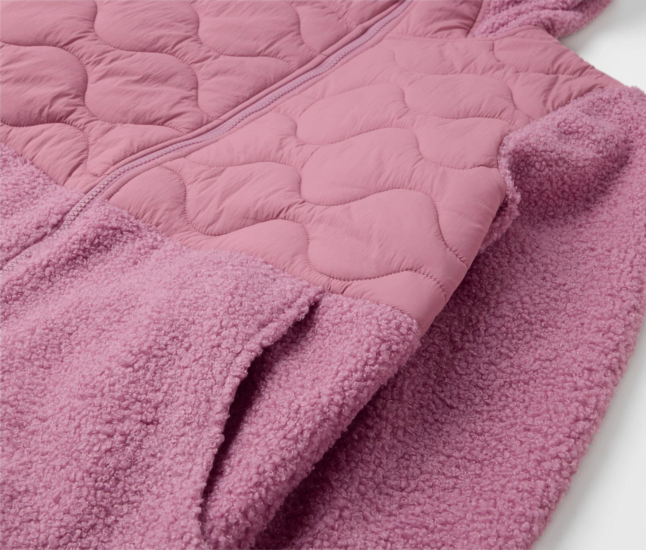 Tchibo - Teddymantel - Damen - Gr. XL - rosé