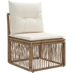 vidaXL, Gartenlounge, Modulares Gartensofa