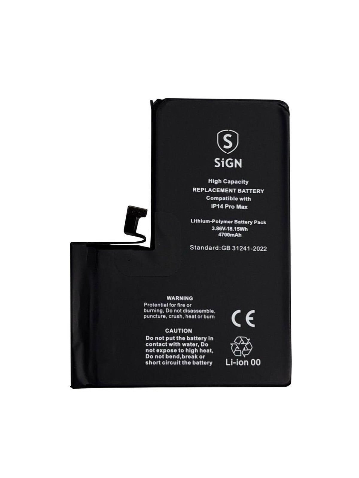 SiGN iPhone 14 Pro Max High capacity battery - 4770mAh