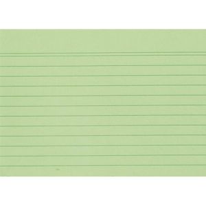 Herlitz Karteikarten A6  1150655 liniert grün, 100 Stück
