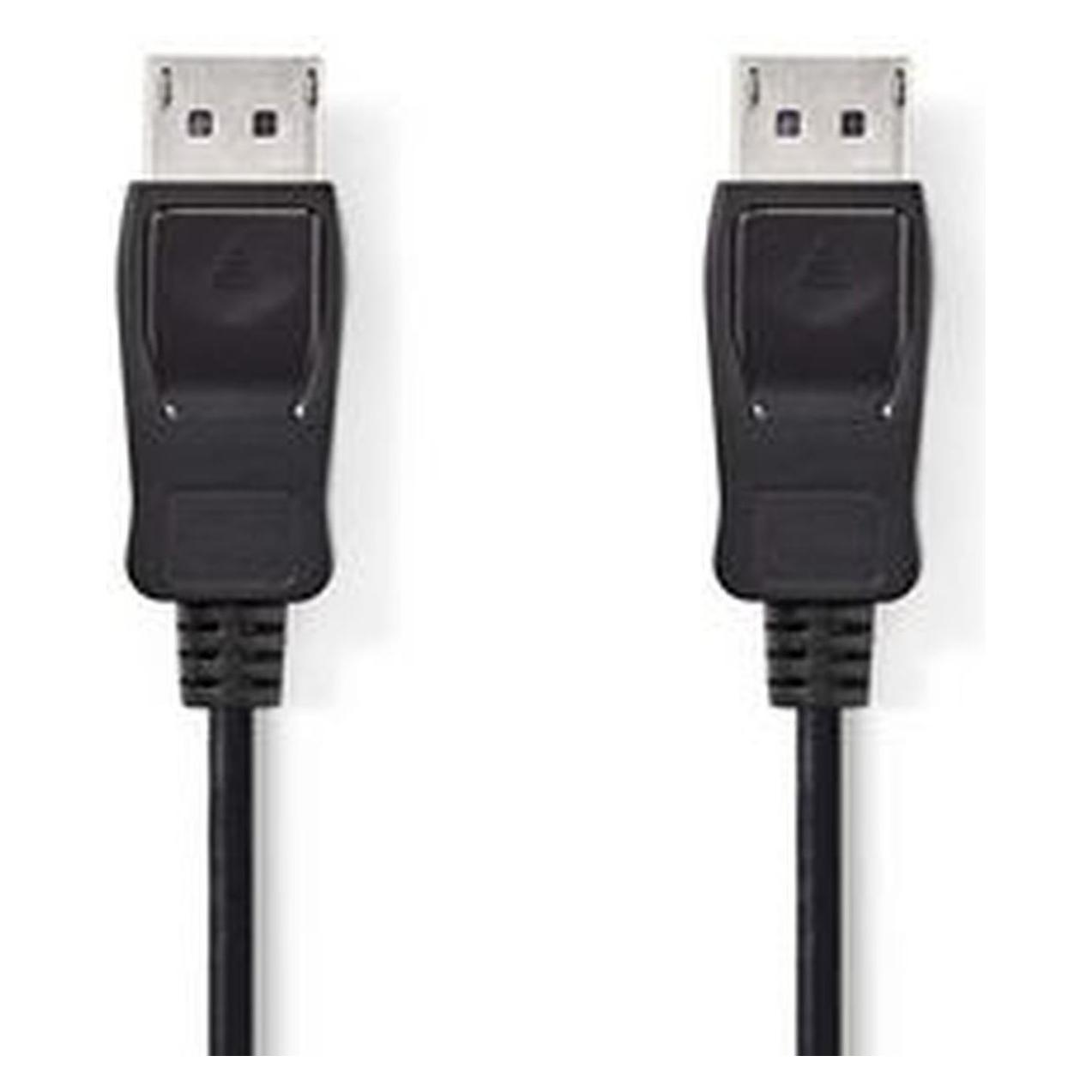 Nedis Displayport-Kabel | DisplayPort Stecker | DisplayPort Stecker | 4K@60Hz | Vernickelt | 3.00 m (3 m) (CCGB37010BK30)
