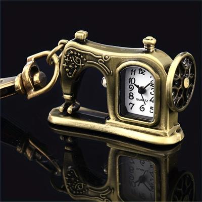 ModernMart Vintage Pocket Watch Necklace Sewing Machine Keychain Watch Retro Pendant Timepiece Vintage Pocket Watch Necklace Sewing Machine Keychain Watch Retro Pendant Timepiece