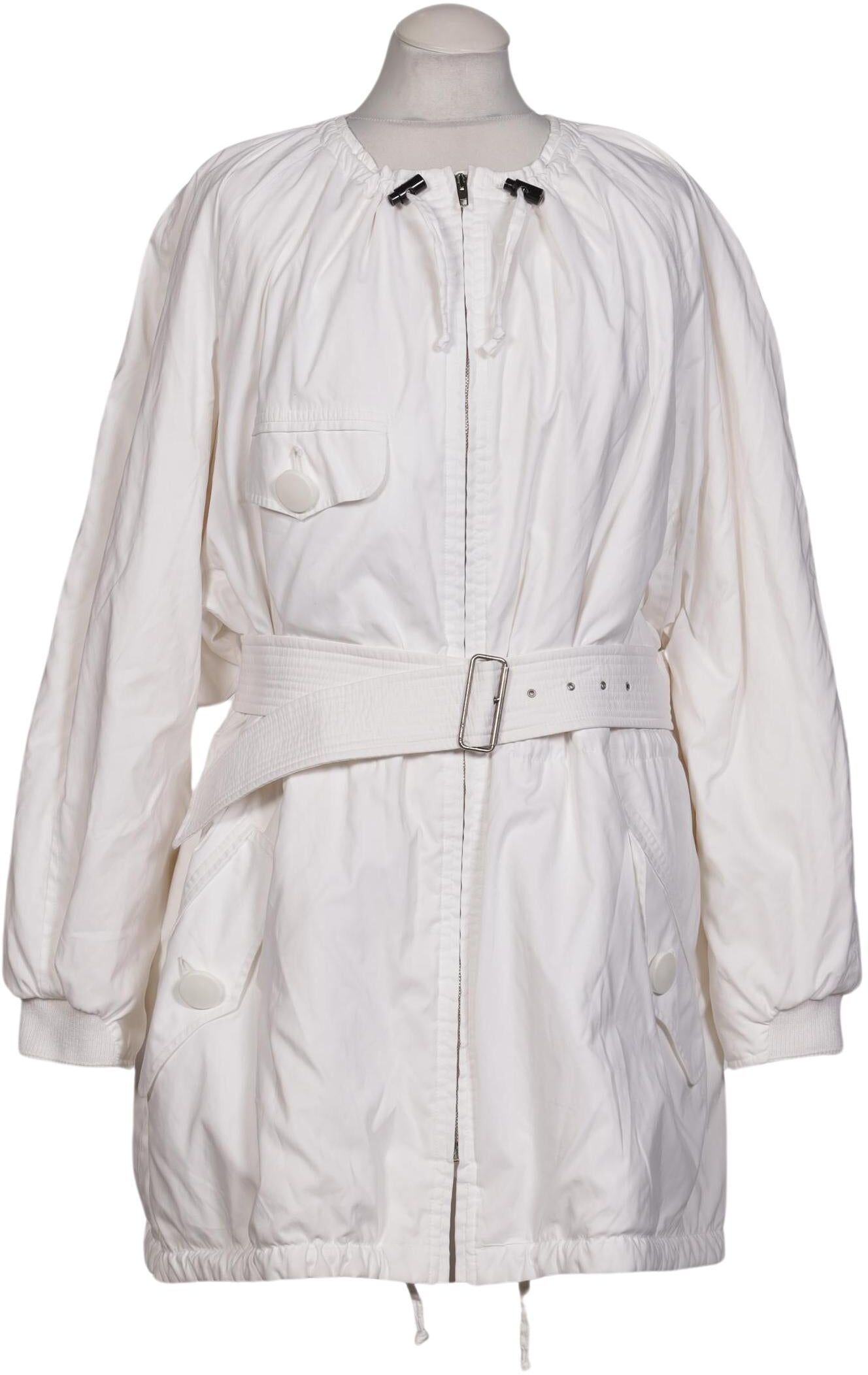 Jil Sander Damen Jacke, Weiß, Gr. EU 34 (IT 40), Synthetik - Second Hand