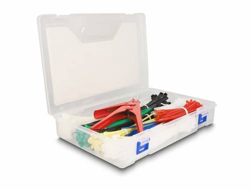 Delock 18640 Kabelbinder-Sortiment Mehrfarbig 1 Set