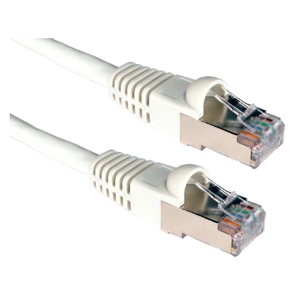 Cables Direct CDL 0.5m Cat6A Patch Cable - White (CAT6a, 0.50 m) (ART-100W)