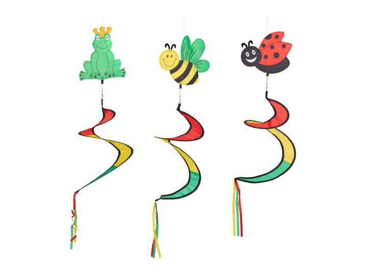 Relaxdays Windspiraal dier set van 3