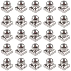 25x Pfostenkappe Edelstahl 121 mm Kugel Abdeckkappe für Pfosten 12 x 12 cm
