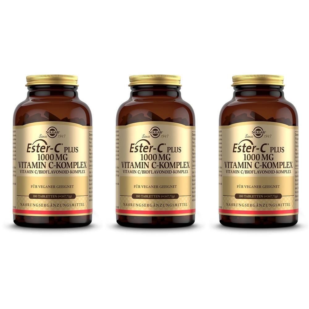 Solgar Ester-C Plus 1000 mg Tabletten x3 3x180 St