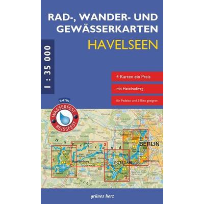 Rad-, Wander- und Gewässerkarten Havelseen, Sonstige von , Grünes Herz, 978-3-86636-417-2