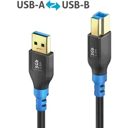 PureLink FlexInstall USB-A auf USB-B Kabel USB 3.0, 5Gbps, 1.50m